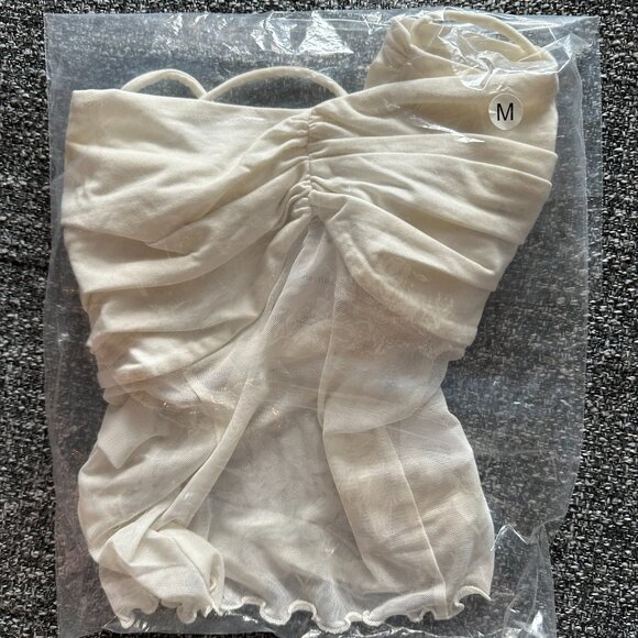 Reformation Milly Top in Fior Di Latte - Picture 5 of 8